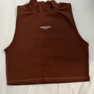 Brown Crop Top
